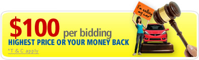 $100 per bidding highest price or your money back