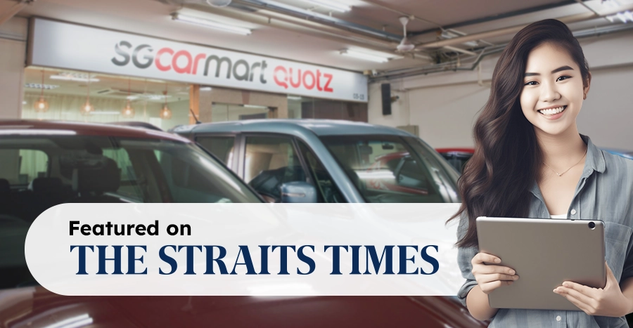 The Straits Times featuring Sgcarmart Quotz on their news article